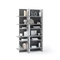 Bücherregal Lenart FITT FL-01P dunklgrau/hellgrau