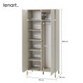 Kleiderschrank Lenart HARMONY HR-01 Kaschmir/Trüffel