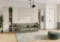 Wandklappbett 160x200 Vertikal Lenart BED CONCEPT Schrankbett Kashmir Beige 5
