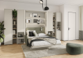 Sofa Lenart BED CONCEPT 18 für Wandklappbett BC-01 Vertikal 140x200 cm Grün 4