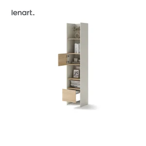 Bücherregal für Schrankbett Lenart BED CONCEPT BC-23 Kashmir Beige/Eiche Nagano 44 cm