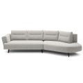 Ecksofa LORNA Elektrisch Sitztiefenverstellung, Rückenlehnenverstellung, Designer-Form