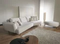 Ecksofa LORNA Elektrisch Sitztiefenverstellung, Rückenlehnenverstellung, Designer-Form