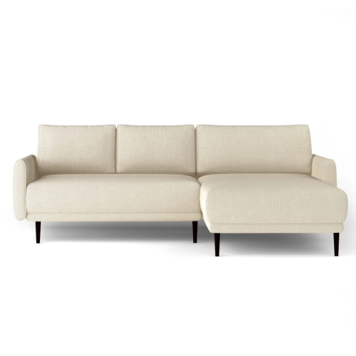 Ecksofa SOHO S mit Schlaffunktion, Rückenkissen lose, modernem Design und Bettkasten