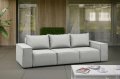 GARDEN Sofa 3-Sitzer Hellgrau