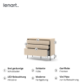 Kommode TS-05 mit geriffelten Fronten, Push-to-Open-System und LED-Beleuchtung