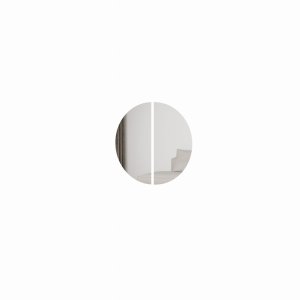 Spiegel mit LED-Beleuchtung 45x90 cm – Sandbeige/Schwarz – TREND Kollektion TS-07