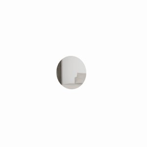LED Spiegel für Schlafzimmer 75x75 cm – Sandbeige/Schwarz | Modernes Wandspiegel Design TREND TS-08 mit Beleuchtung