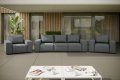 GARDEN 3-1-1 Grau Sofa Sessel