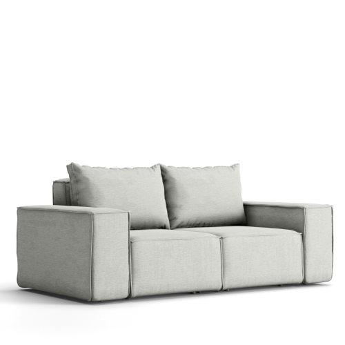 Garten Sofa 2-Sitzer Hellgrau.png