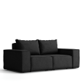 Garten Sofa 2-Sitzer Schwarz