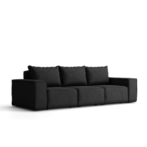 Garten Sofa 3-Sitzer Schwarz.png