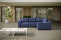 GARDEN Ecksofa Garten denim wasserdicht outdoor
