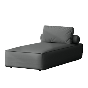PATIO Chaiselongue modern komfortabel für Garten und Terrasse, Anthrazit