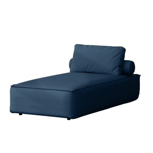 PATIO Chaiselongue modern komfortabel für Garten und Terrasse, Dunkelblau - Ocean