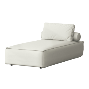 PATIO Chaiselongue modern komfortabel für Garten und Terrasse, Hellbeige - Ice