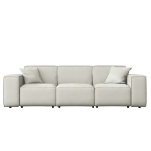 PATIO 3-Sitzer Gartensofa stilvoll komfortabel wetterfest, Hellbeige - Ice