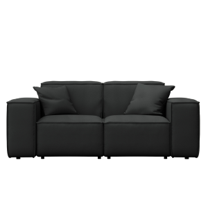 PATIO 2-Sitzer Gartensofa stilvoll komfortabel wetterfest, Schwarz