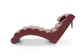 Liegesessel Chaiselongue Leder Rot MIAMI NEW Modern Lederliege