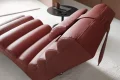 Liegesessel Chaiselongue Leder Rot MIAMI NEW Modern Lederliege