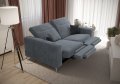 Malibu Relax II Sofa 2-Sitzer mit elektrischer Relaxfunktion und verstellbaren Kopfstützen, Terra 92