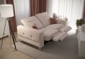 Malibu Relax II 2-Sitzer mit elektrischer Relaxfunktion und verstellbaren Kopfstützen, Stoff Gemma 04