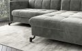 Ecksofa LORA Couch Schlaffunktion mit Bettkasten Ziernähte