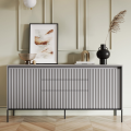Graue Kommode Trend TR-01 im modernen Wohnzimmer – stilvolles Design mit viel Stauraum