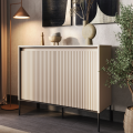 Kommode TREND TR-02 in Sandbeige in moderner Wohnraum-Einrichtung – stilvoll und kompakt