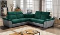 Ecksofa FIDELIA mit Schlaffunktion und Bettkasten Couch Verstellbare Kopfstützen