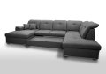 Ecksofa DAVIO U mit Schlaffunktion und Bettkasten und verstellbare Kopfstützen