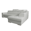 Ecksofa MARGO I Ledersofa mit Schlaffunktion und Bettkasten, Hellgrau.png