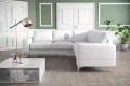 Ecksofa Leder ARIA MAX Weiß