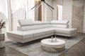 Ecksofa EMPORIO MINI Ledersofa Weiß