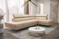 Ecksofa EMPORIO MINI Ledersofa Beige