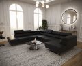 Ecksofa EMPORIO MAX II Schwarz