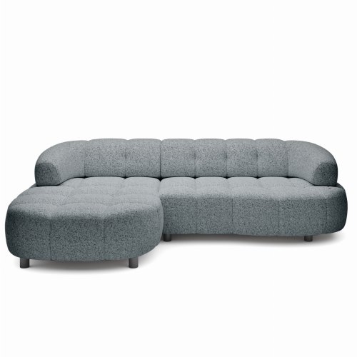 Ecksofa VELPA S Elektrisch Ausfahrbar, Holzbeine WERSAL Stoff (Puente 92)