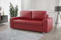 Ledersofa VERONA IV Leder Couch mit Schlaffunktion 205 cm - Rot