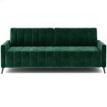 Sofa MOLLY mit Schlaffunktion und Bettkasten Couch Wohnlandschaft Flaschengrün