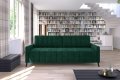 Sofa MOLLY mit Schlaffunktion und Bettkasten Couch Wohnlandschaft Flaschengrün