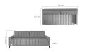 Sofa MOLLY mit Schlaffunktion und Bettkasten Couch Wohnlandschaft