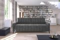 Sofa MOLLY mit Schlaffunktion und Bettkasten Couch Wohnlandschaft grau