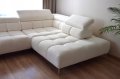 Ecksofa PLAZA L mit elektrische Sitzverstellung Boucle (Anthology)