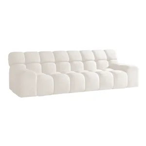 Campile BigSofa WERSAL elektrisch verstellbare Sitztiefe 288 cm - Eden 1 Ivory