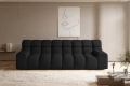 Campile BigSofa WERSAL elektrisch verstellbare Sitztiefe 288 cm - Eden 21 Schwarz