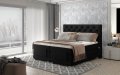 Boxspringbett COLEEN Hotelbett elektrisch kontinentales Bett- Schwarz