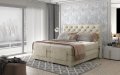Boxspringbett COLEEN Hotelbett elektrisch kontinentales Bett - Creme