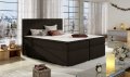 Boxspringbett PARIS Bett Hotelbett mit zwei Bettkasten gepolstertes Bett braun