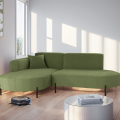 Parma Studio Hills – Ecksofa L-Form, Metallfüße, HR-Schaum & hoher Komfort - Grün (Quelle 38)
