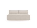 Luna 2-Sitzer Sofa mit Schlaffunktion und Bettkasten, Stoff Poso 100